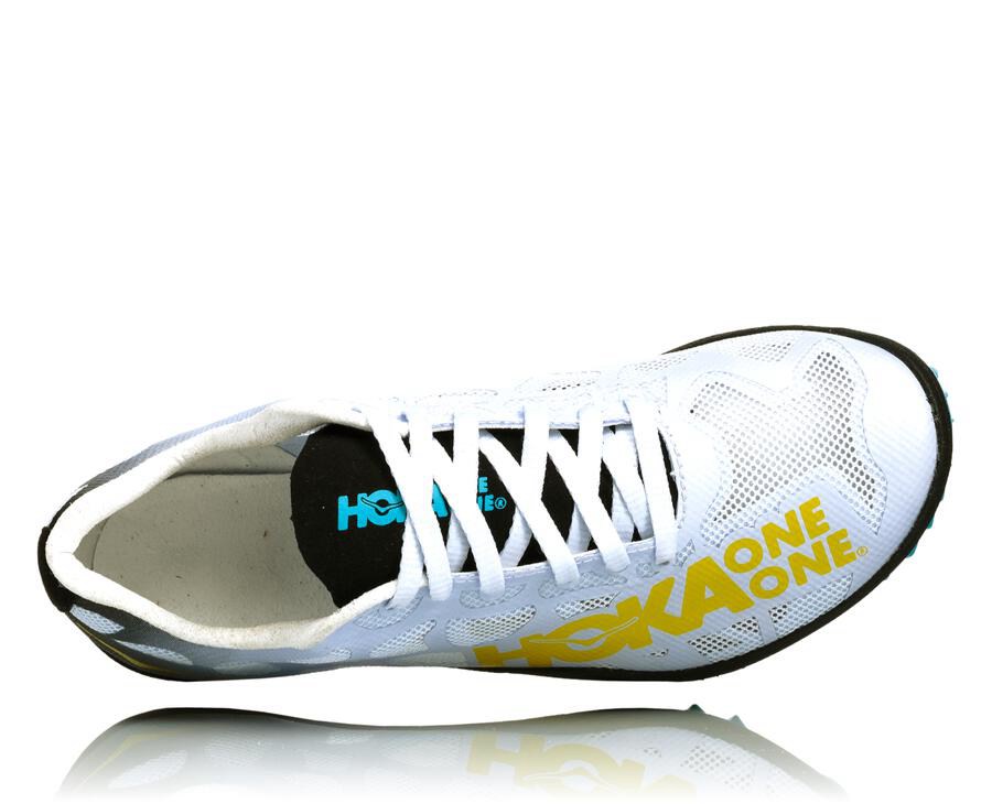 Spikes Atletismo Hoka One One Mujer Blancos - Rocket X - CEKW80135